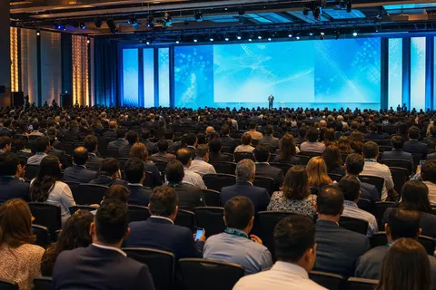 Plenaria de un evento corporativo producido por Mediatech
